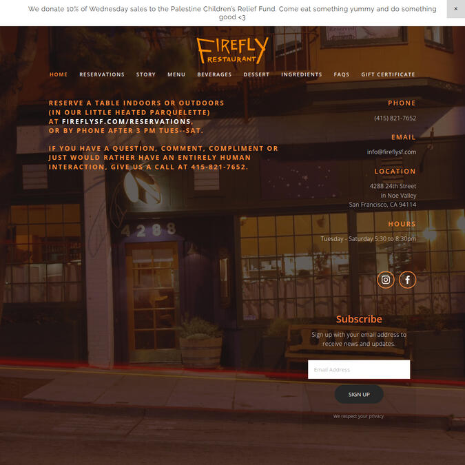 Firefly Restaurant